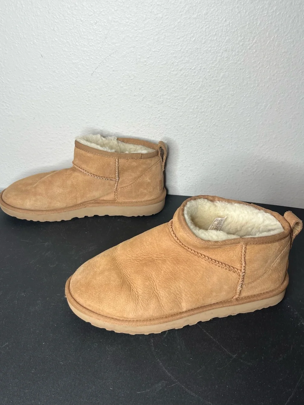 UGG Classic Ultra Mini Boots in Chestnut Brown Size 8